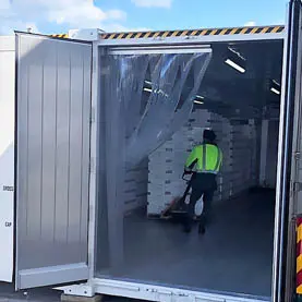 Easy open/close doors for fast loading