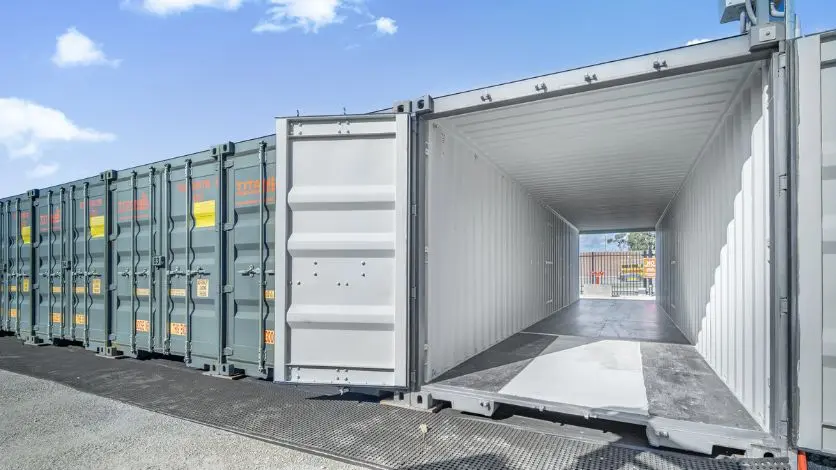 Open Self Storage Container at a TITAN Containers Self Storage facility