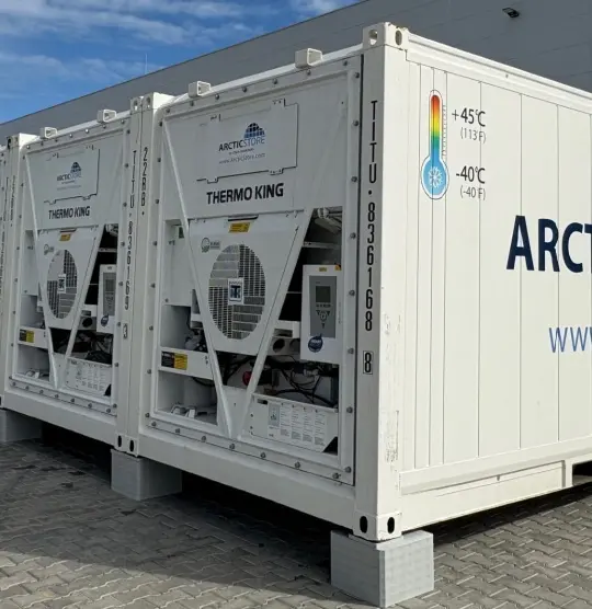 Temporary Cold Storage for Pet Food, ArcticStore container