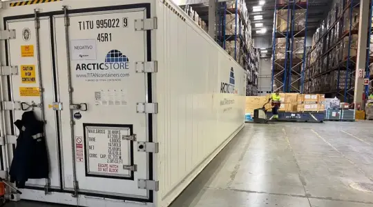 ArcticStore refrigerated cold storage for hire