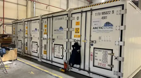 ArcticStore refrigerated cold storage for hire